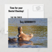 Business liefert Termin Erinnerung Zahntechnik Postkarte (Vorne/Hinten)