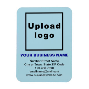 Business Light Blue Flexible Foto Magnet