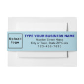 Business Light Blue Landsformat Einladungsbanderole (Vorderseite Beispiel)