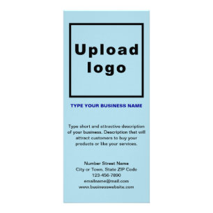 Business Light Blue Rack Card Werbekarte