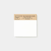 Business Light Brown Header Square Beitrag notiere Post-it Klebezettel (Vorderseite)