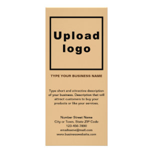 Business Light Brown Rack Card Werbekarte