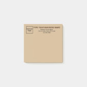 Business Light Brown Square Post - Notiz (Vorderseite)