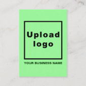 Business Light Green Encryption Card Begleitkarte (Rückseite)