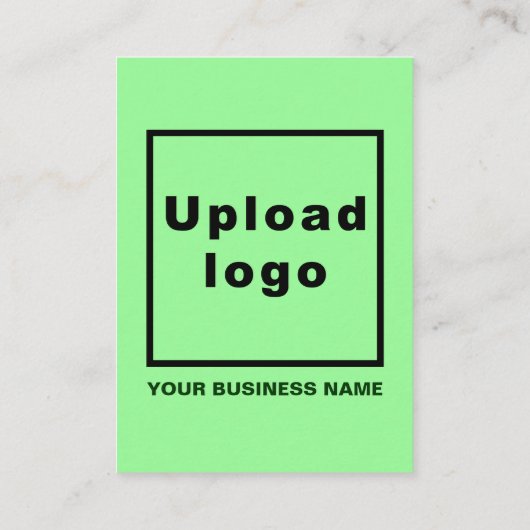 Business Light Green Encryption Card Begleitkarte (Rückseite)