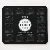 Business-Logo 2026 Kalender - Benutzerdefinierte F Mousepad (Vorne)