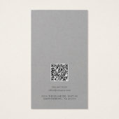 Business Logo and QR Code Earrings Display Card (Rückseite)