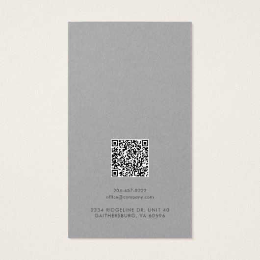 Business Logo and QR Code Earrings Display Card (Rückseite)
