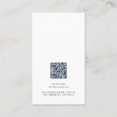 Business Logo and QR Code Earrings Display Card Treuekarte (Rückseite)