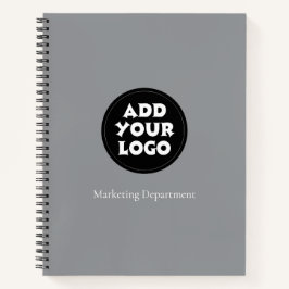 Business Logo And Text Simple Notebook Notizblock