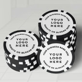 Business Logo and Text Simple Professional Pokerchips