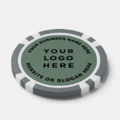 Business Logo and Text Simple Professional Pokerchips (Einzeln)