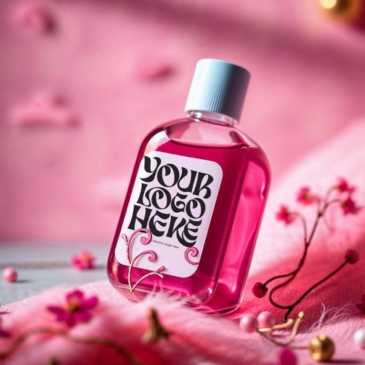 Business Logo and Text Water-proof Clear Aufkleber