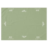 Business-Logo auf der Webseite der Social Media Tischdecke (Vorderseite (Horizontal))