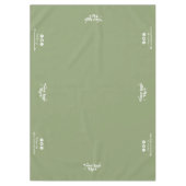 Business-Logo auf der Webseite der Social Media Tischdecke (Vorderseite)