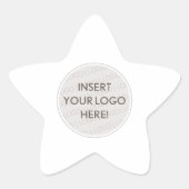 BUSINESS LOGO berufliche, moderne Verpackungen Stern-Aufkleber (Vorderseite)