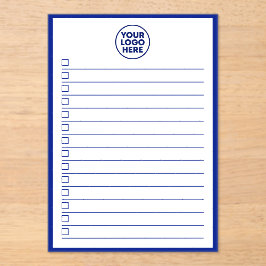Business Logo Blue To Do List Dry Erase Board Acryleinladungen