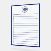 Business Logo Blue To Do List Dry Erase Board Acrylschild (Winkel)