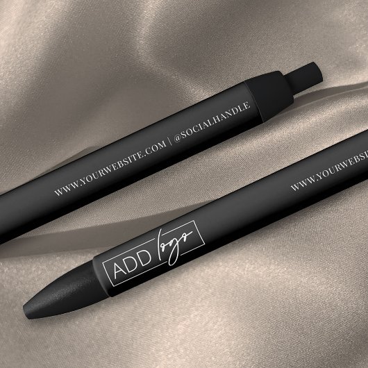 Business Logo Branded Gift Promotional Black Kugelschreiber