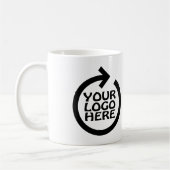 Business Logo Branded Personalized Kaffeetasse (Links)