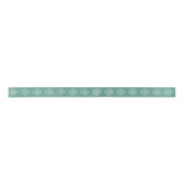 Business Logo Branded Professional Custom Teal Satinband (Vorderseite)