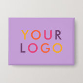 Business Logo Branding Purple Button (Vorderseite)