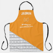 Business Logo Color Block Pattern Name Title Schürze (Vorderseite)