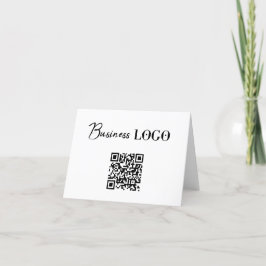 Business Logo Company Promotional QR Code Feiertagskarte
