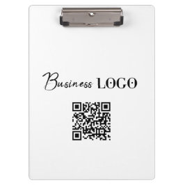 Business Logo Company Promotional QR Code Klemmbrett