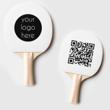 Business Logo Company QR Code Table Tennis