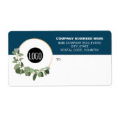 Business Logo Corporate Modern holiday wreath Blue (Vorne)