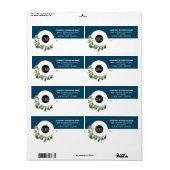 Business Logo Corporate Modern holiday wreath Blue (Vorne)