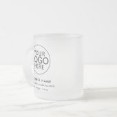Business Logo Corporate Promotional Swag Custom Mattglastasse (Vorderseite Links)