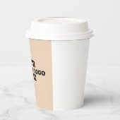 BUSINESS LOGO CUSTOM KAFFEPAPIERKUPPEN PAPPBECHER (Links)