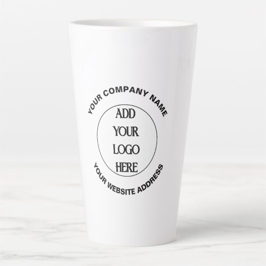Business Logo Custom  Milchtasse (Vorderseite)