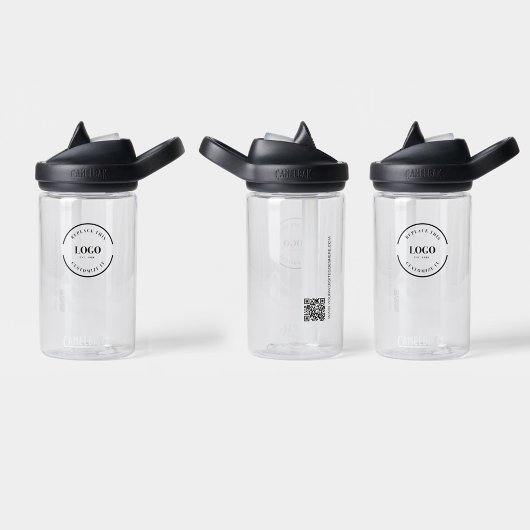 Business Logo Custom QR Code Website Einfach Trinkflasche