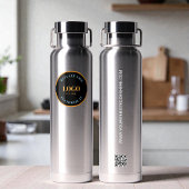 Business logo Custom QR code website professional Trinkflasche