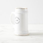 Business-Logo Custom QR-Website beruflich Bierglas (Vorderseite Links)