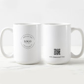 Business-Logo Custom QR-Website beruflich Kaffeetasse