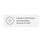 Business Logo Custom Return Address Label (Vorne)