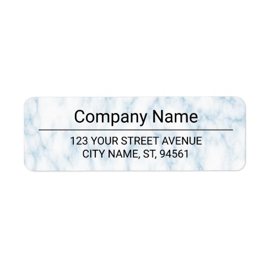 Business Logo Custom Return Address Label (Vorne)