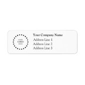 Business Logo Custom Return Address Label (Vorne)