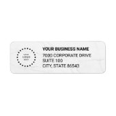 Business Logo Custom Return Address Label (Vorne)