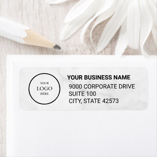Business Logo Custom Return Address Label (Insitu)