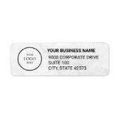 Business Logo Custom Return Address Label (Vorne)