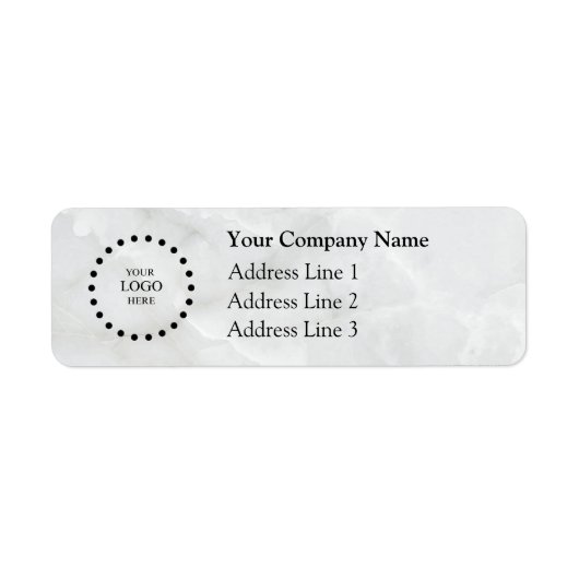 Business Logo Custom Return Address Label (Vorne)