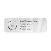 Business Logo Custom Return Address Label (Vorne)