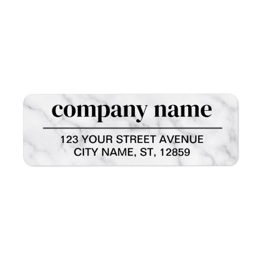 Business Logo Custom Return Address Label (Vorne)