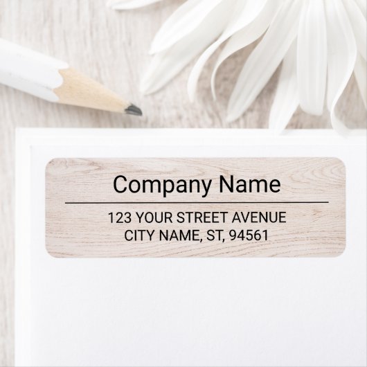 Business Logo Custom Return Address Label (Insitu)