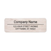 Business Logo Custom Return Address Label (Vorne)